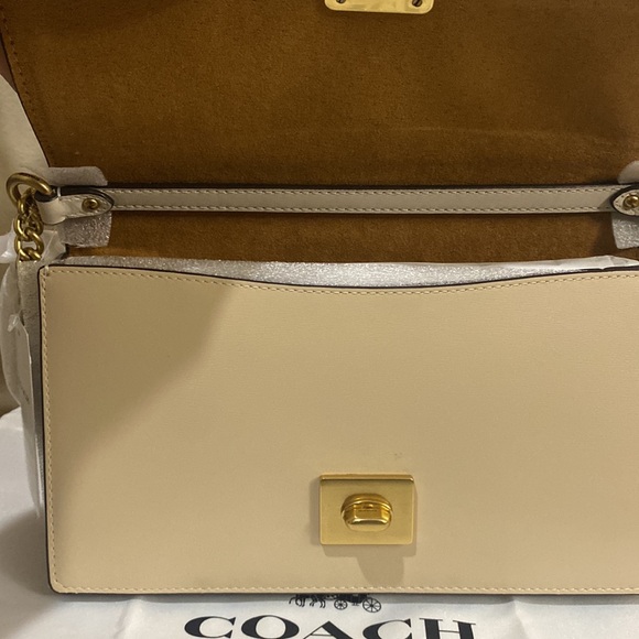 Coach Hutton Colorblock Leather Shoulder Bag - Picture 8 of 13